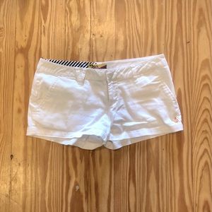 White Volcom shorts